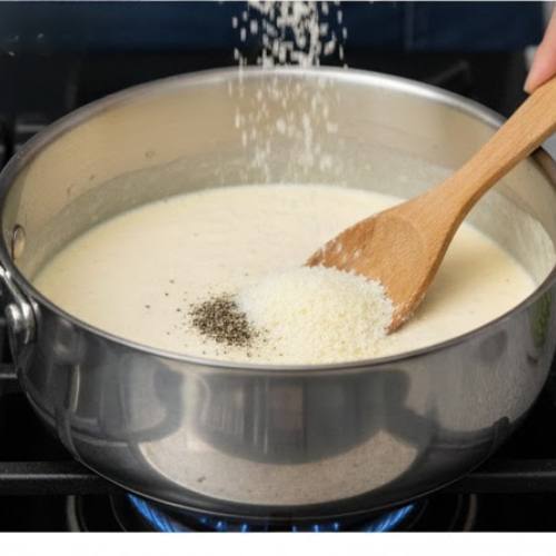 Step 6: Stir in Cheese and Seasonings