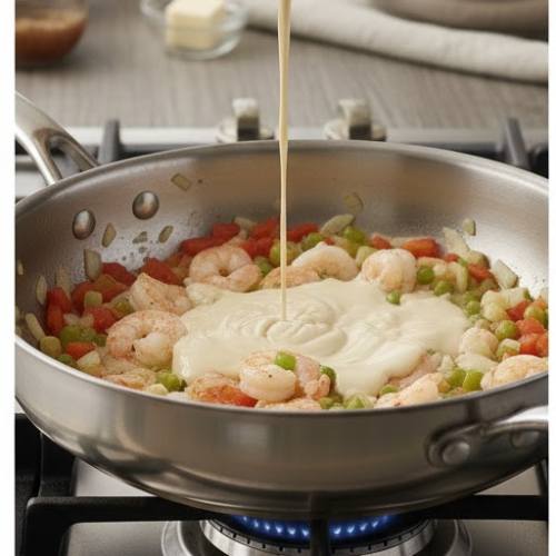 Step 5: Combine the Sauce and Cream