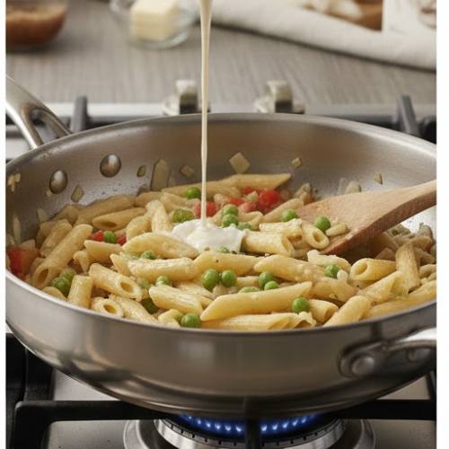 Step 6: Add Seasonings and Pasta