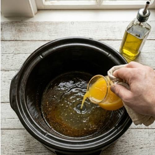 Step 4: Set up the crock pot