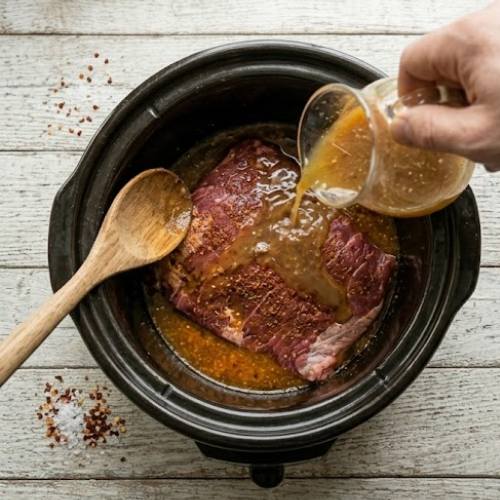 Step 5: Add the steak