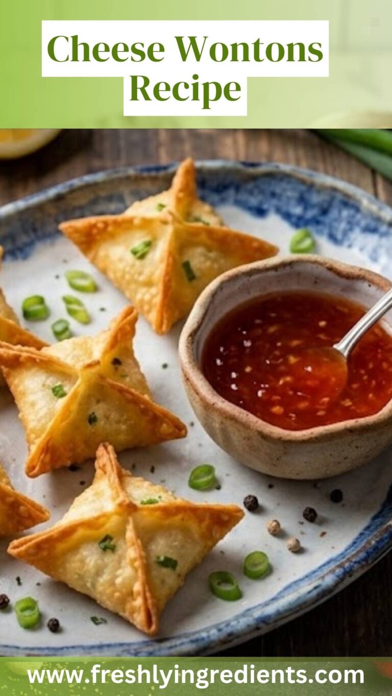 Cheese Wontons Recipe