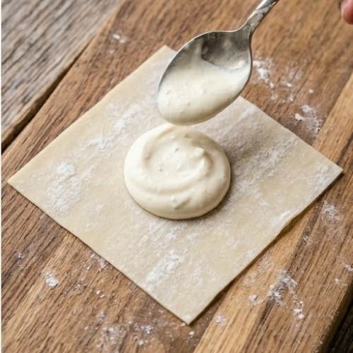 Step 2 - Assemble the Wontons: Step 2 - Assemble the Wontons: