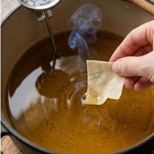 Step 4 - Heat the Oil: Step 4 - Heat the Oil: