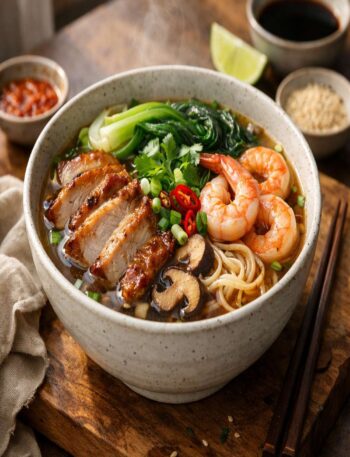 asian noodle soup recipe featured