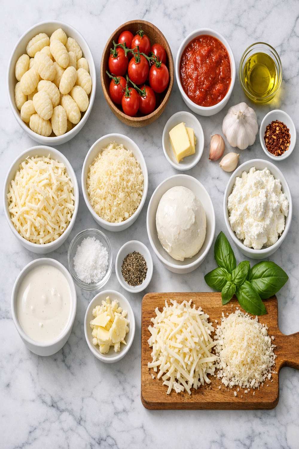 Baked Cheese Gnocchi Recipe ingredients