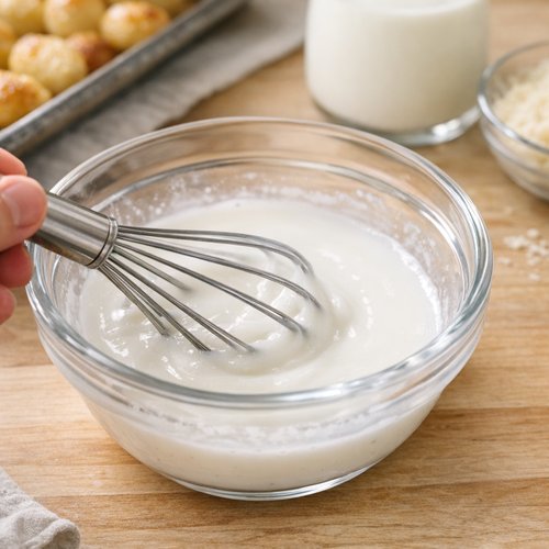 Step 3: Whisk Your Creamy Sauce While Gnocchi Roasts