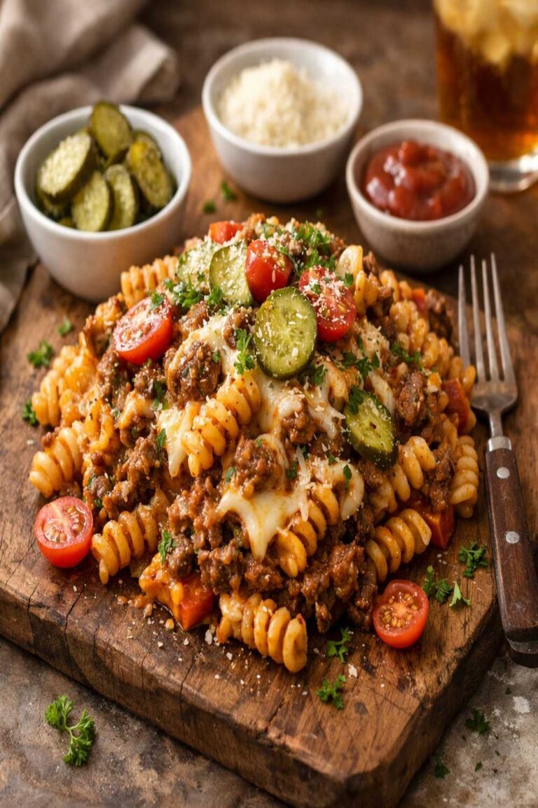Burger Pasta Recipe
