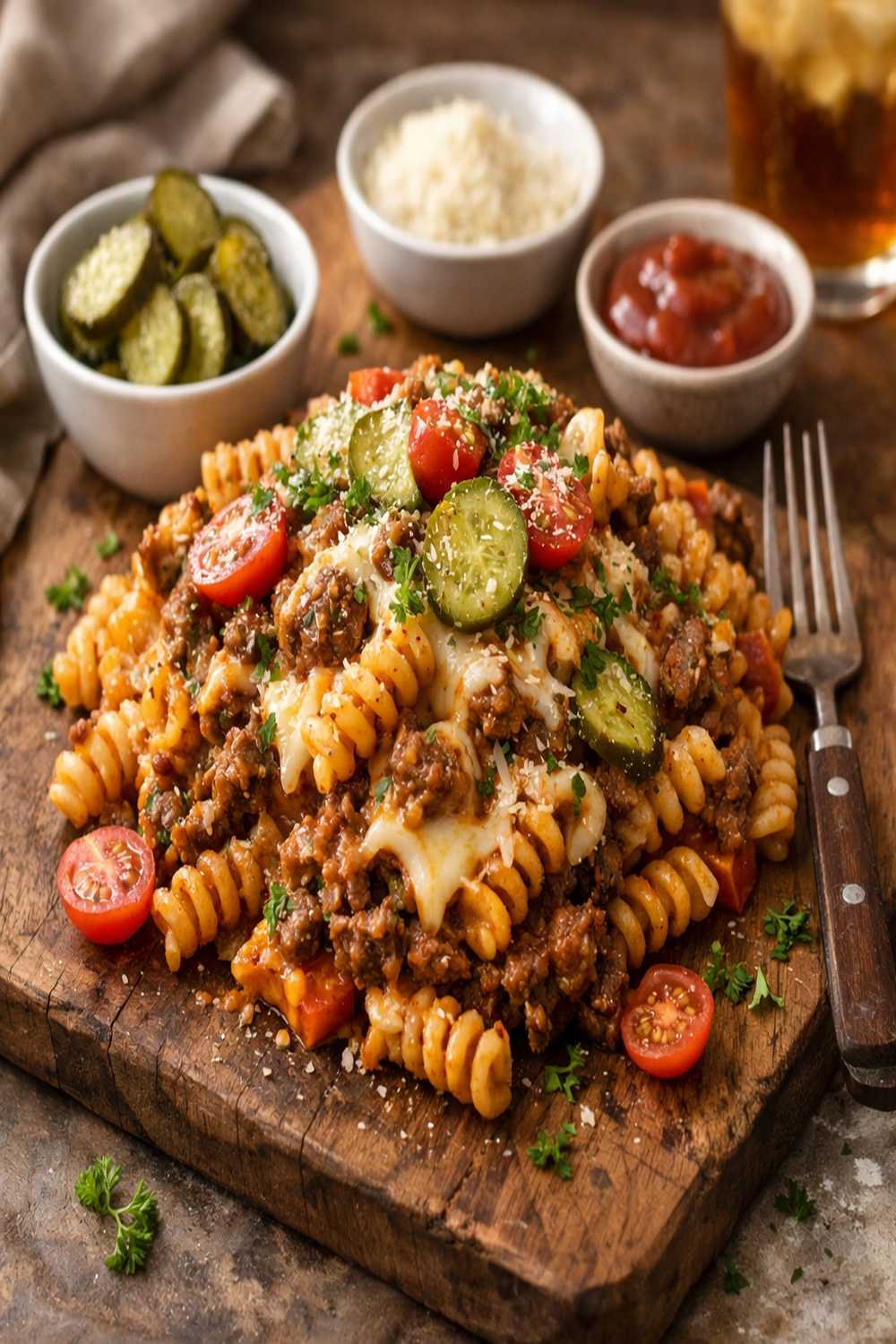 Burger Pasta Recipe