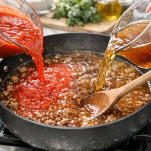 Burger Pasta Recipe Meal Prep step 4