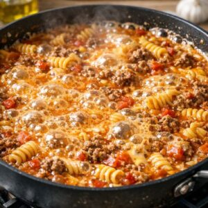 Burger Pasta Recipe Meal Prep step 6