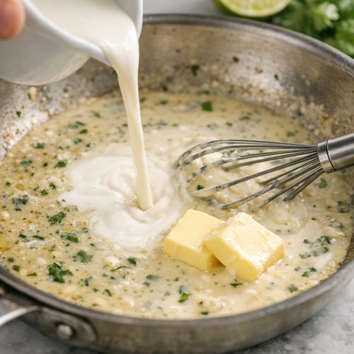 Step 4: Emulsify Cream and Butter Into Silk
