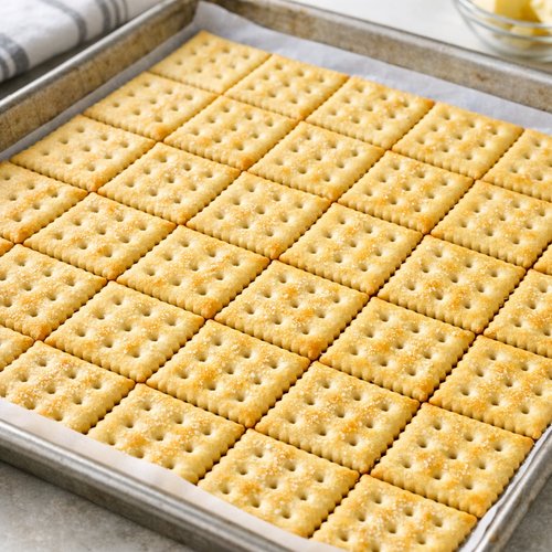 Club Cracker Christmas Crack Recipe 4 Step 2: Arrange Crackers in Single Layer