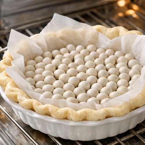 Coconut Milk Custard Pie Recipe 4 Step 2: Increase Heat and Blind-Bake Your Crust