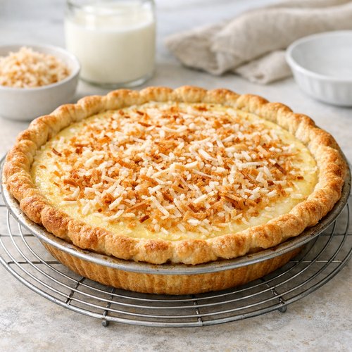 Coconut Milk Custard Pie Recipe 9 Step 7: Cool and Chill for Best Flavor and Structure