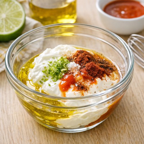 Cold Mexican Pasta Salad Recipe 5 Step 4: Make Your Dressing in a Small Bowl