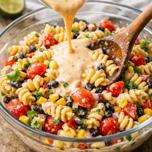 Cold Mexican Pasta Salad Recipe 6 Step 5: Combine Everything and Let It Set