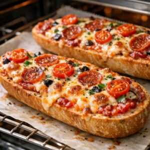 Easy Baguette Pizza Recipe Minutes step 7