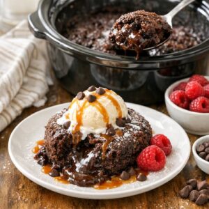 Slow Cooker Chocolate Lava Cake Recipe step 7