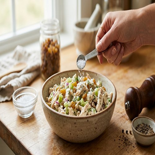 Chicken Salad With Raisins Recipe 6 Step 5: Season Thoughtfully